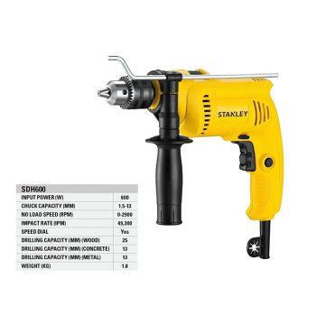 Bộ máy khoan 120 chi tiết Stanley SDH600KM-IN 8 Bộ máy khoan 120 chi tiết Stanley SDH600KM-IN - Ảnh 8