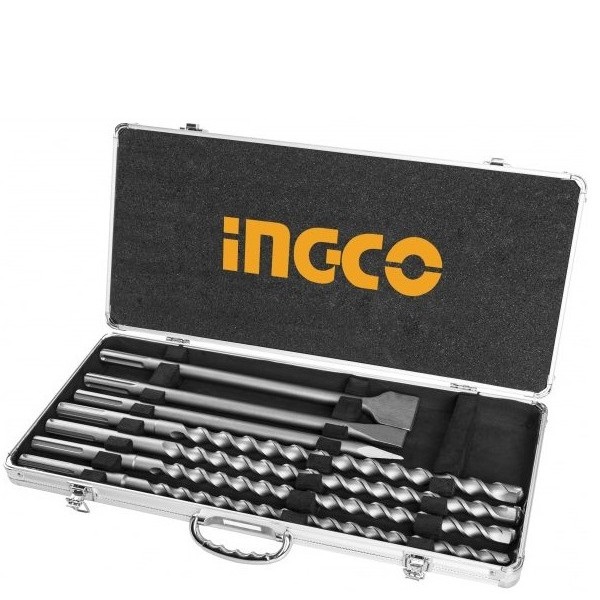 Bộ mũi khoan bê tông gài SDS Max và mũi đục Ingco AKD5075