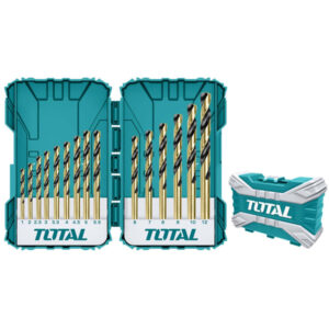 Bộ mũi khoan sắt HSS 15 chi tiết 1-12mm Total TACSDL51501