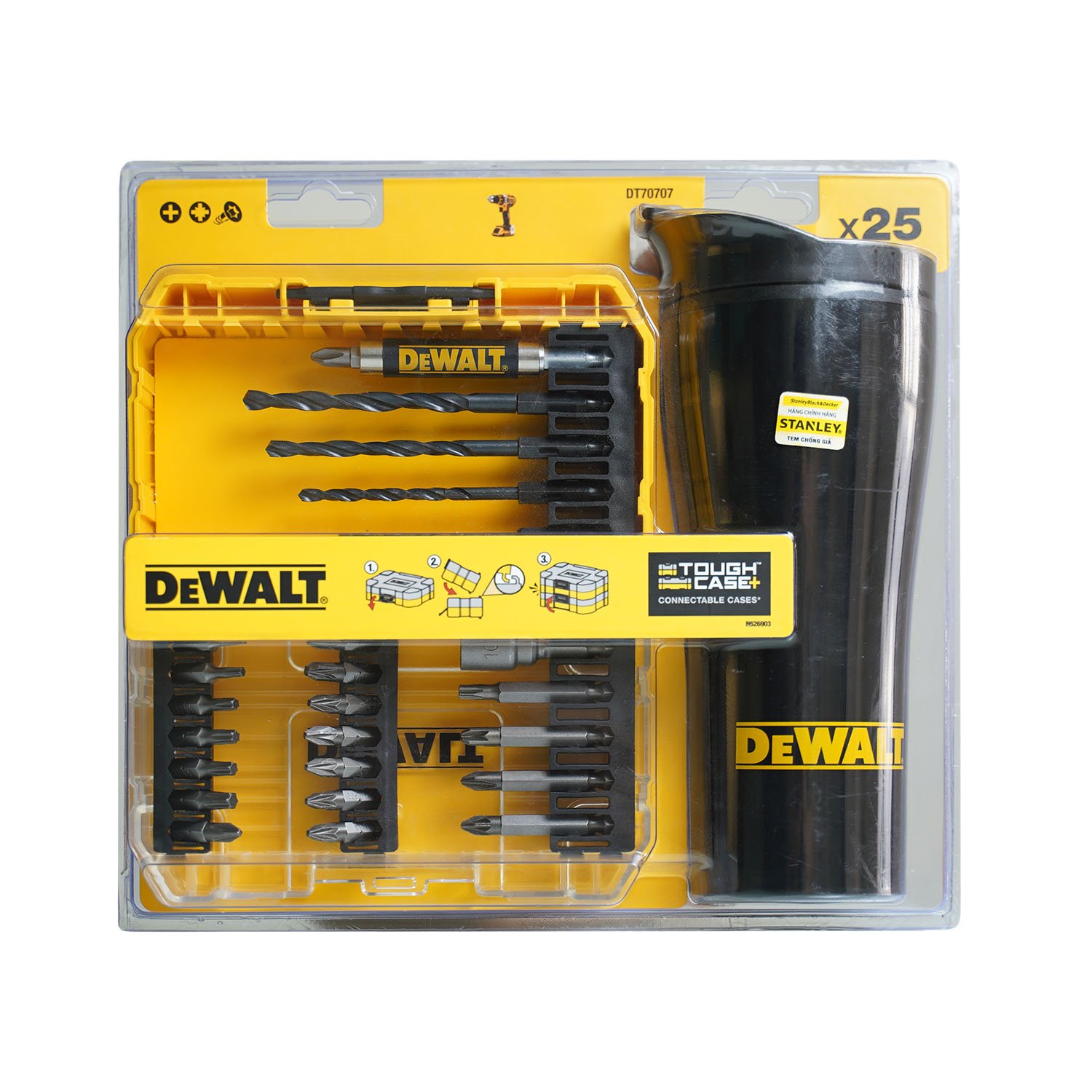 Bộ Mũi Khoan Vặn Vít Đa Năng 25 Món DeWalt DT70707-QZ