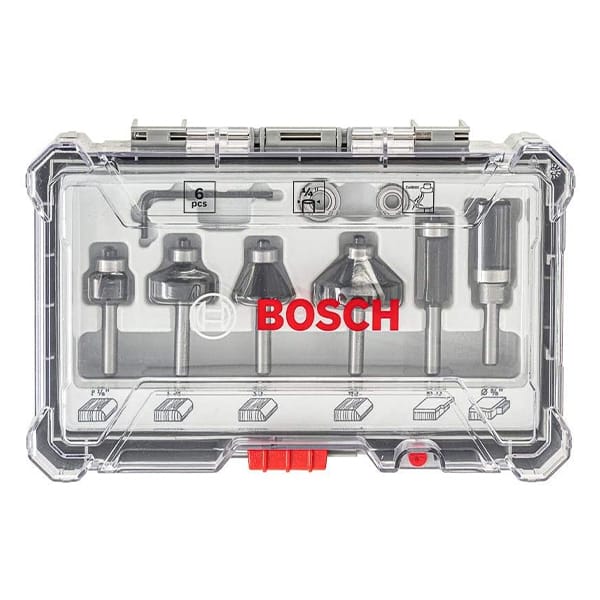 Bộ mũi phay gỗ 6 chi tiết Bosch 2607017470