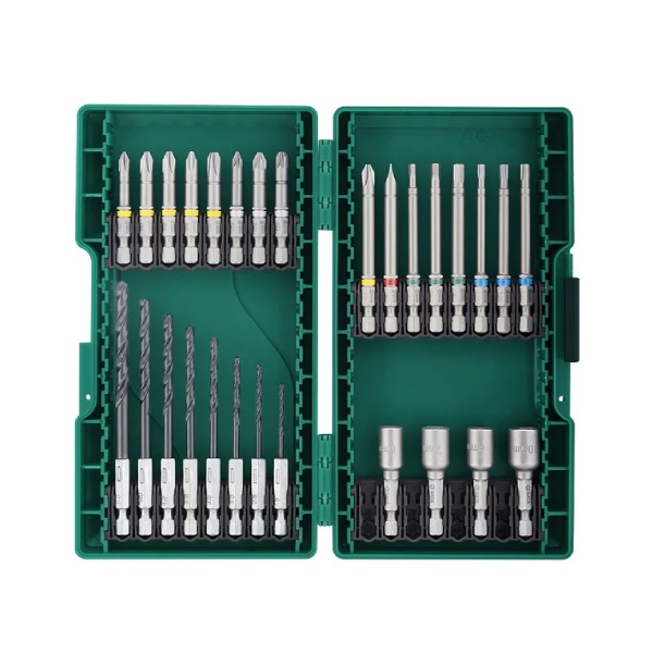 Bộ phụ kiện mũi & vít mũi khoan sắt 28 chi tiết SATA 09336 3 bo phu kien mui vit mui khoan sat 28 chi tiet sata 09336 1756908936