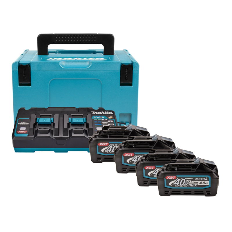 Bộ pin sạc 40V Makita 191U28-6 (BL4040x4 + DC40RB + MAKPAC) 5 Bộ pin sạc 40V Makita 191U28-6 (BL4040x4 + DC40RB + MAKPAC) - Ảnh 5