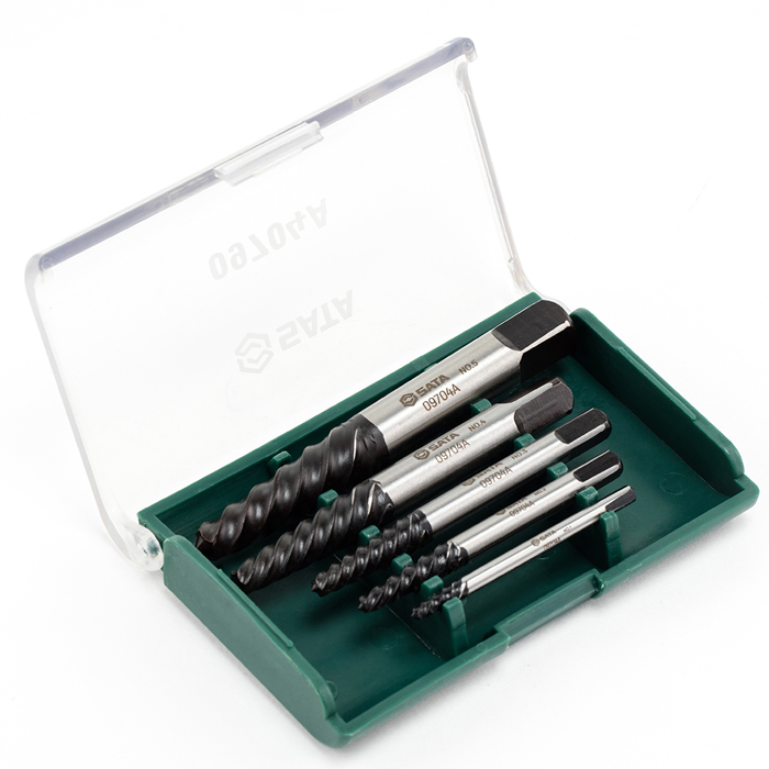 Bộ tarô nhổ ốc gãy 5 chi tiết Sata 09704A 3 Bộ tarô nhổ ốc gãy 5 chi tiết Sata 09704A - Ảnh 3