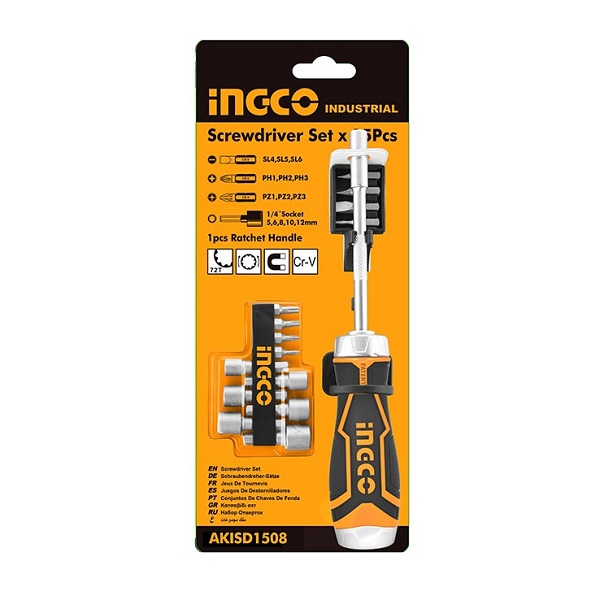 Bộ tua vít 15 đầu Ingco AKISD1508 2 bo tua vit 15 dau ingco akisd1508 1612319023