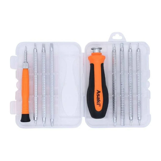 Bộ tuốc nơ vít 2 đầu 10 chi tiết Asaki AK-9082 2 bo tuoc no vit 2 dau 10 chi tiet asaki ak 9082 1718788344