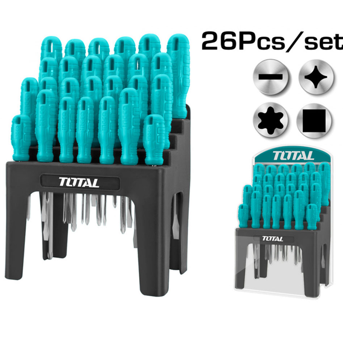 Bộ tuốc nơ vít đa năng 26 chi tiết Total THTDC252601 3 bo tuoc no vit da nang 26 chi tiet total thtdc252601 1720423184