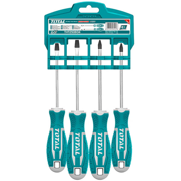 Bộ tuốc nơ vít dẹp và bake 4 chi tiết Total THT250604 2 bo tuoc no vit dep va bake 4 chi tiet total tht250604 1717555769