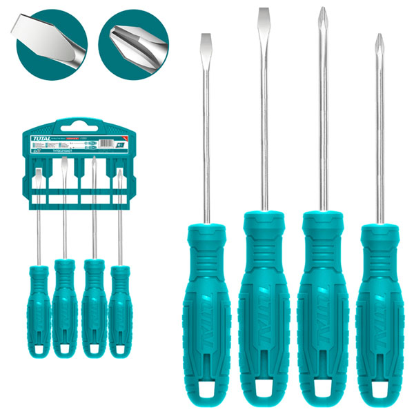 Bộ tuốc nơ vít dẹp và bake 4 chi tiết Total THTDC250401 3 bo tuoc no vit dep va bake 4 chi tiet total thtdc250401 1717552520