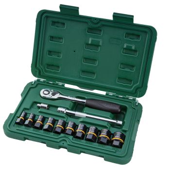 Bộ tuýp 13 chi tiết 1/4 và 3/8 inch SATA 09137 7 Bộ tuýp 13 chi tiết 1/4 và 3/8 inch SATA 09137 - Ảnh 7