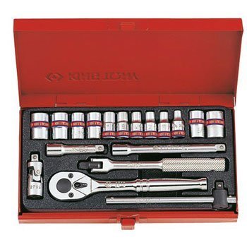 Bộ tuýp 18 chi tiết hệ inch bông Kingtony 2019SR 1/4"