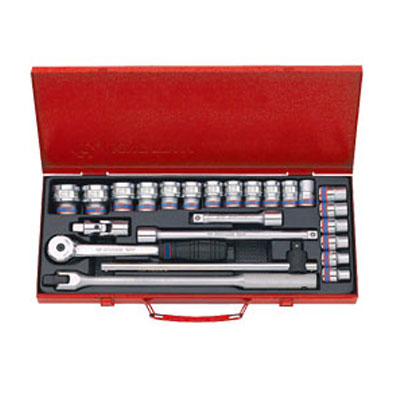 Bộ tuýp 22 chi tiết hệ mét Kingtony 3023MR 3/8”