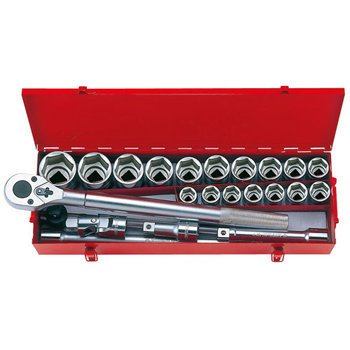 Bộ tuýp 23 chi tiết hệ mét Kingtony 6323MR 3/4 inch