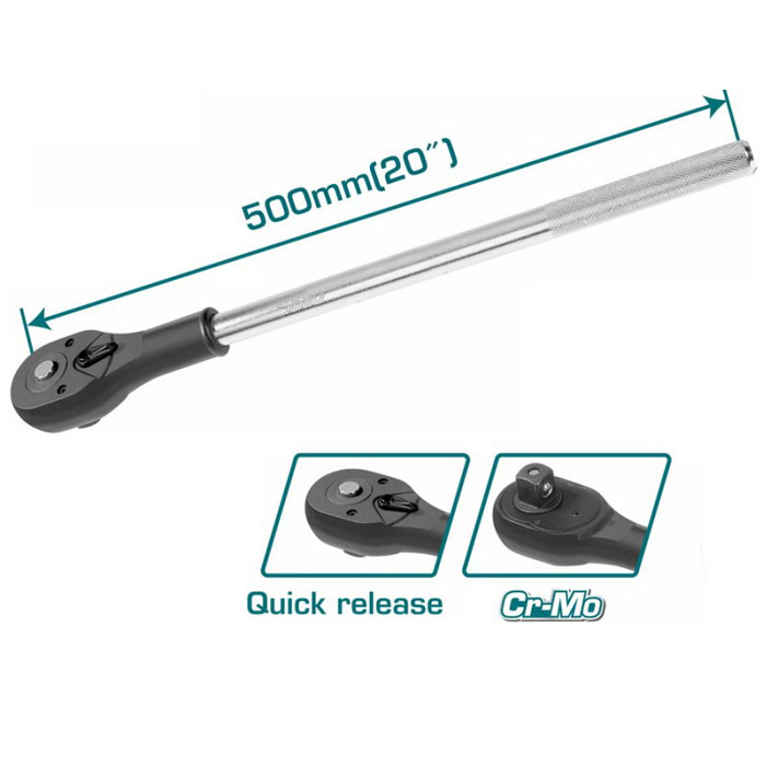 Cần vặn tự động 24 răng 3/4" Total THT106346 500mm