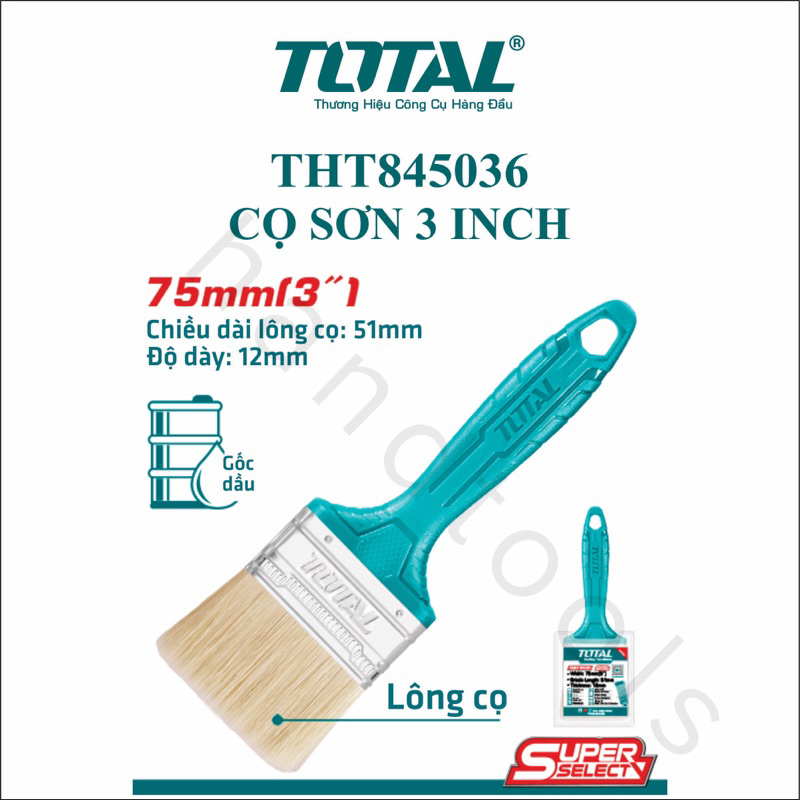 Cọ sơn 3 inch Total THT845036