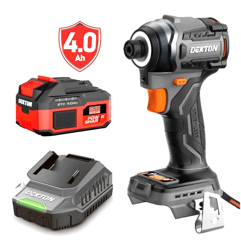 Combo máy vặn vít dùng pin 21V Dekton M21-CV250PRO (1 Pin 4.0Ah, 1 Sạc)