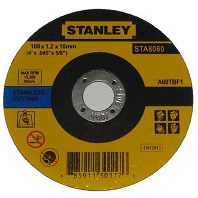 Đá cắt inox Stanley STA8060 (100x1.0x16mm) 3 da cat inox stanley sta8060 100x10x16mm 1