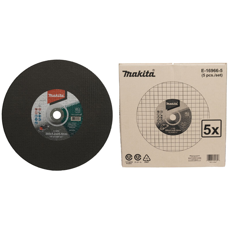 Đá cắt sắt 355x25.4mm Makita E-16966-5 ( 5 cái )