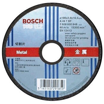 Đá Cắt Sắt Bosch 100X2X16mm 2608600267