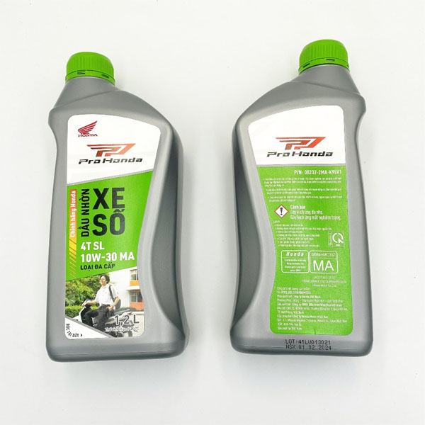 Dầu nhờn xe số Honda 4T SL 10W-30 MA Pro (Loại cao cấp) 3 Dầu nhờn xe số Honda 4T SL 10W-30 MA Pro (Loại cao cấp) - Ảnh 3