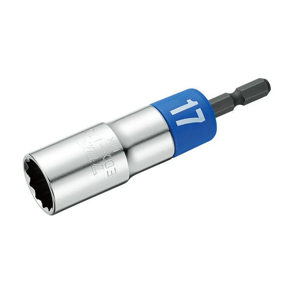 Đầu tuýp vặn ốc chuôi lục giác 17mm loại 12 cạnh TOP Japan EDX-17C 2 dau tuyp van oc chuoi luc giac 17mm loai 12 canh top japan edx 17c 1713534857