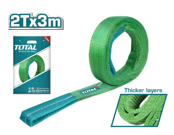 Dây cáp vải cẩu hàng xanh lá 2Tx3m TOTAL THTWS0203 2 day cap vai cau hang xanh la 2tx3m total thtws0203 1738642040