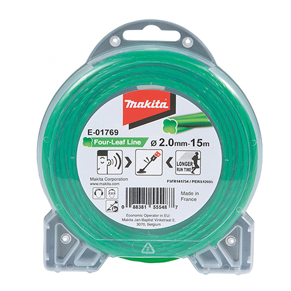 Dây cước cắt cỏ, xanh lá 15Mx2.0mm Makita E-01769 3 day cuoc cat co xanh la 15mx20mm makita e 01769 1638607844