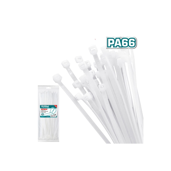 Dây rút nhựa màu trắng Total THTCT15025 2.5x150mm