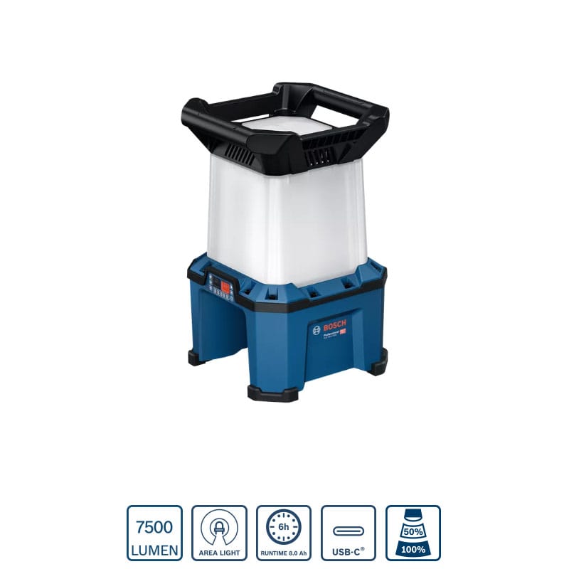 Đèn pin công trường dùng pin 18V Bosch GLA 18VH-7500 (Chưa Pin & Sạc) 3 den pin cong truong dung pin 18v bosch gla 18vh 7500 chua pin sac 1744785860