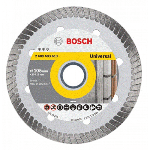 Đĩa cắt kim cương Turbo Bosch 105x16mm đa năng 2608603613 2 dia cat kim cuong turbo bosch 105x16mm da nang 2608603613 1598608804