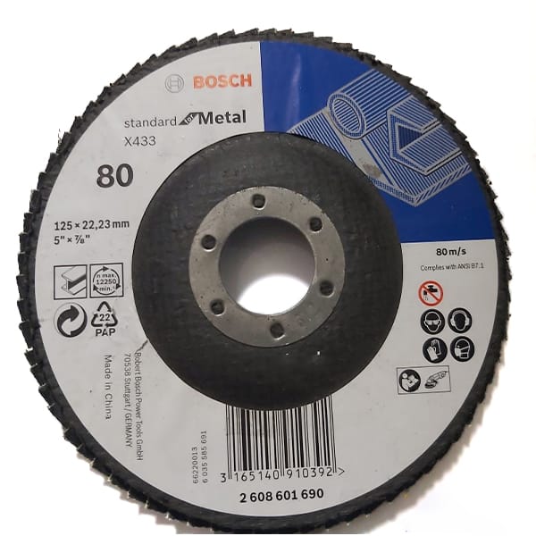 Đĩa nhám xếp Bosch Alox P80 125mm 2608601690 3 dia nham xep bosch alox p80 125mm 2608601690 1667205958