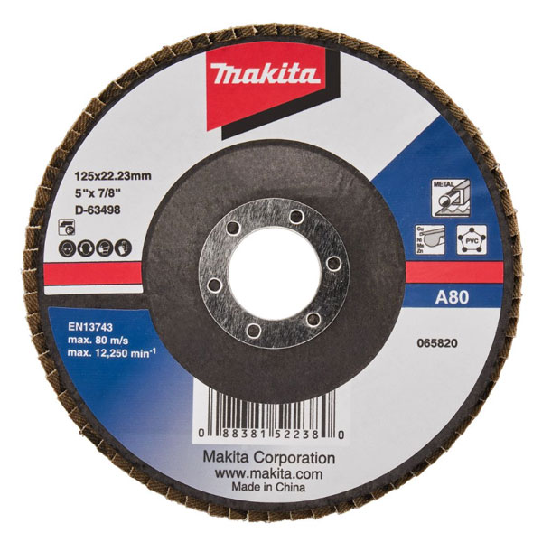 Đĩa nhám xếp sợi thủy tinh 125X22.23mm Makita D-63498 2 dia nham xep soi thuy tinh 125x2223mm makita d 63498 1696675316