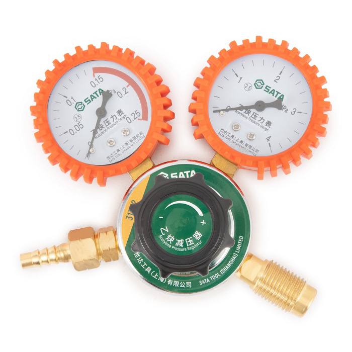 Đồng hồ điều áp khí Acetylen ren ngoài SATA 31332