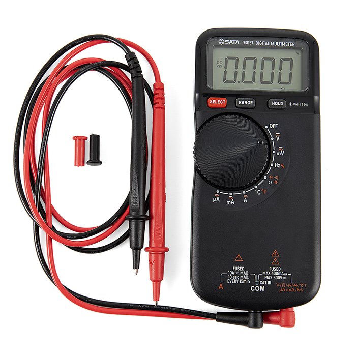 Đồng hồ vạn năng kỹ thuật số SATA 03057 (600V, 10A)