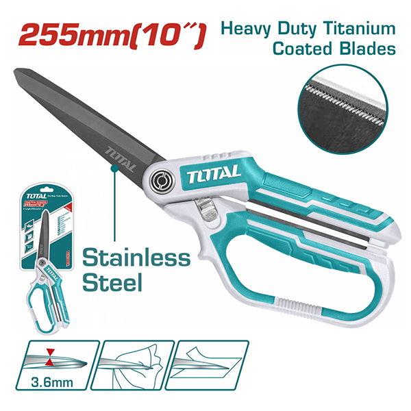 Kéo tiện lợi 255mm Total THSCRS832558