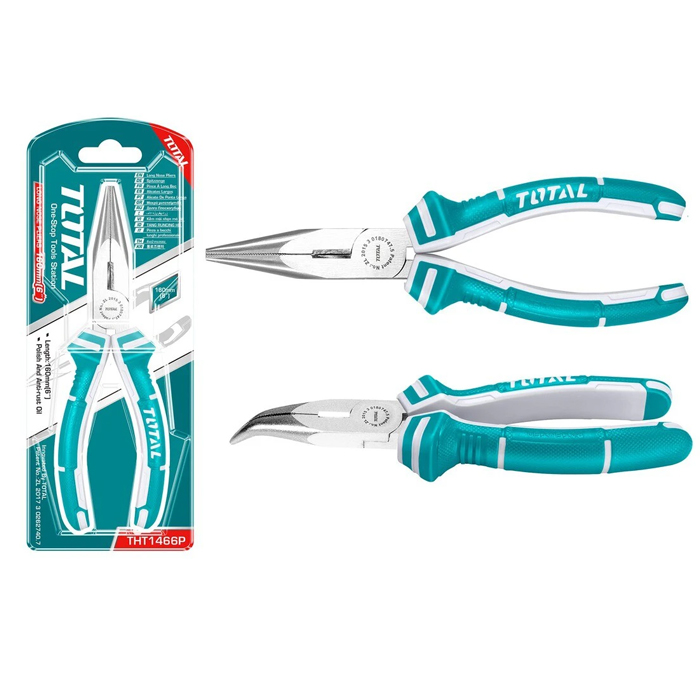 Kìm mũi nhọn mỏ cong Total THT1466P 160mm 2 kim mui nhon mo cong total tht1466p 160mm 1719883501
