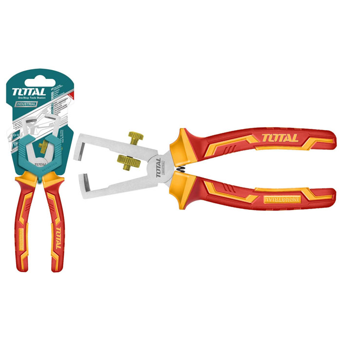 Kìm tuốt dây cách điện 1000V Total THTIP2661 6" 2 kim tuot day cach dien 1000v total thtip2661 6 1719451518