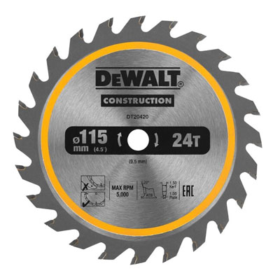 Lưỡi cưa gỗ 115mm 24T DeWalt DT20420-QZ 17 luoi cua go 115mm 24t dewalt dt20420 qz 1649992003