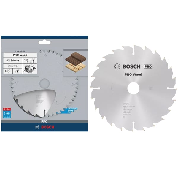 Lưỡi cưa gỗ 184x2.0/1.4x25.4 T24 (Expert) Bosch 2608642982 (24 Răng)