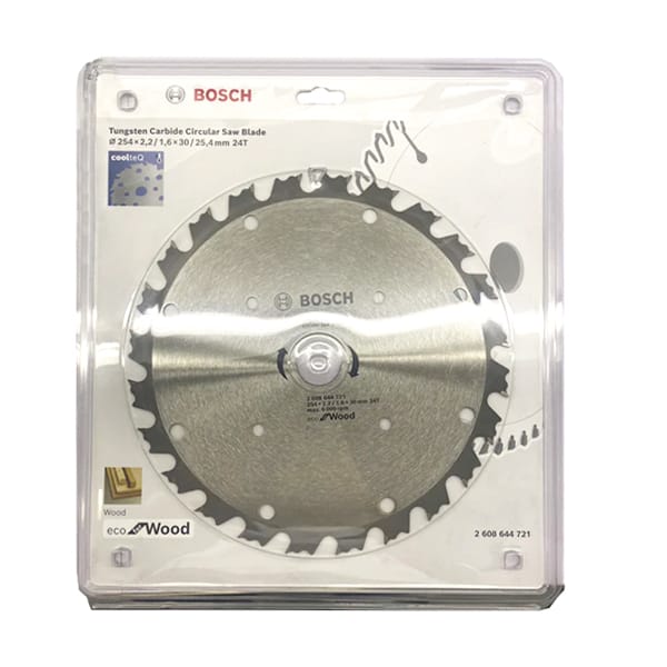 Lưỡi cưa gỗ CoolTeq 254x2.2/1.6x30mm T24 Bosch 2608644721 (24 Răng)
