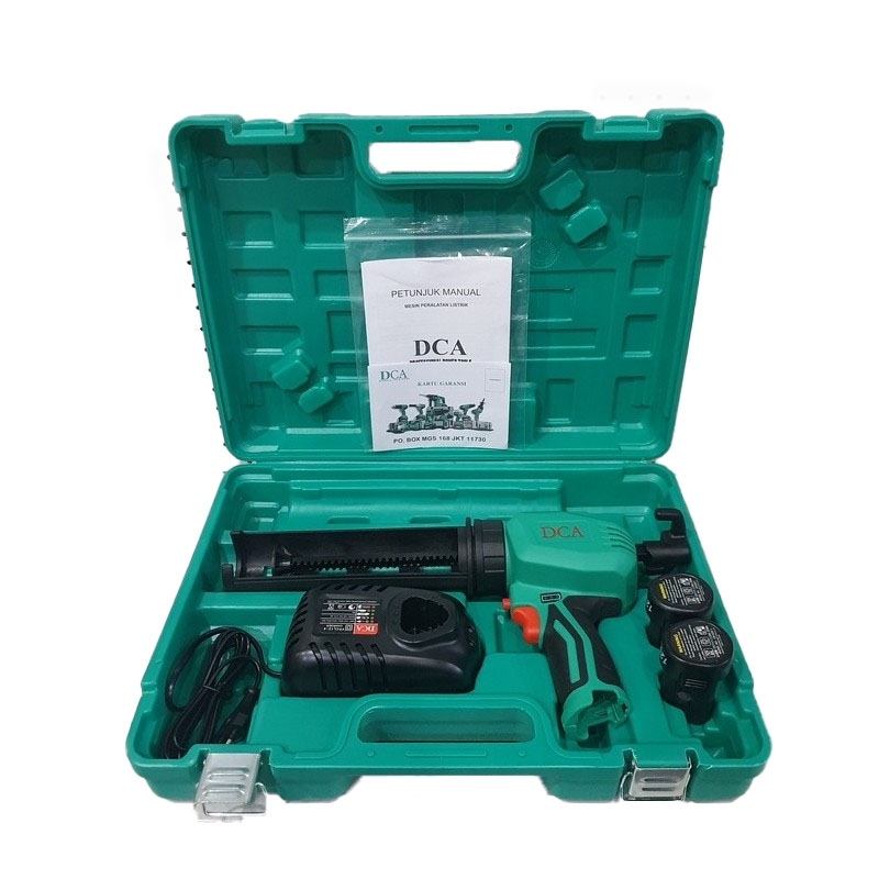 Máy băn kéo silicon dùng pin 12V DCA ADPJ12AK (2 Pin, 1 Sạc)