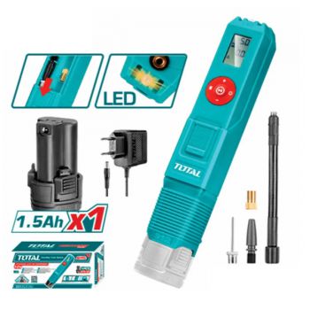 Máy bơm hơi cầm tay tự động dùng pin Lithium 12V Total TACLI12011 6 Máy bơm hơi cầm tay tự động dùng pin Lithium 12V Total TACLI12011 - Ảnh 6