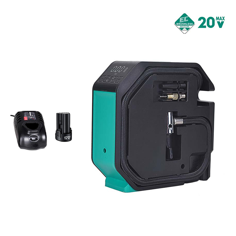 Máy bơm hơi dùng pin 12V DCA ADQE120DK (1 Pin 2.0Ah & Sạc)