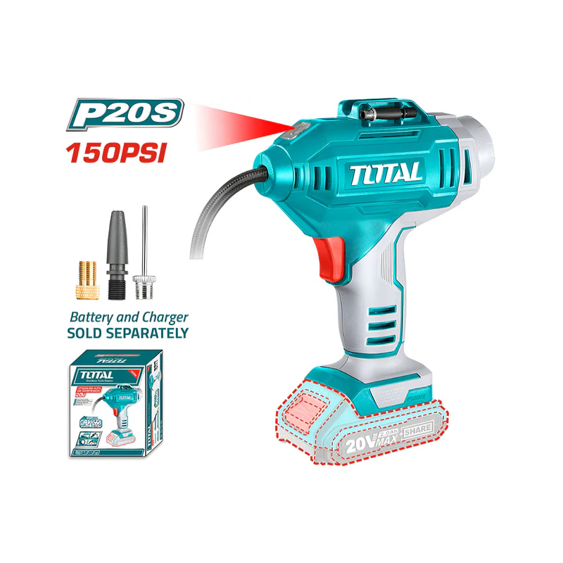Máy bơm hơi dùng pin 20V Total TACLI2018 (Chưa Pin & Sạc)