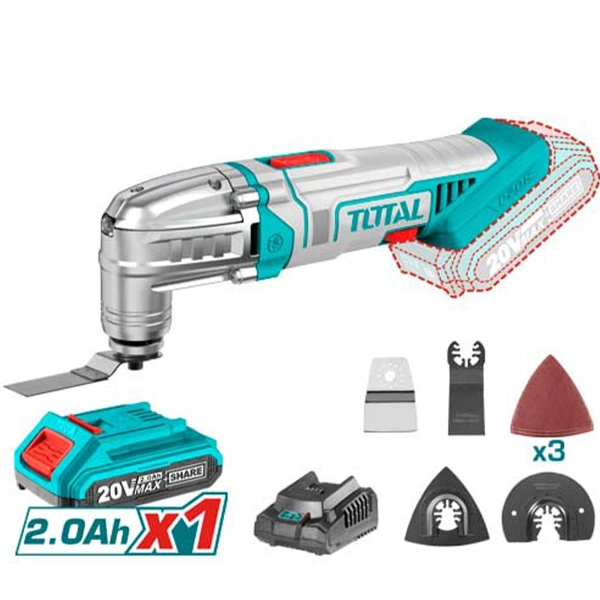 Máy cắt gọc đa năng dùng pin 20V Total TMLI20221 (1 Pin 2.0 Ah & Sạc) 2 may cat goc da nang dung pin 20v total tmli20221 1 pin 20 ah sac 1692155092