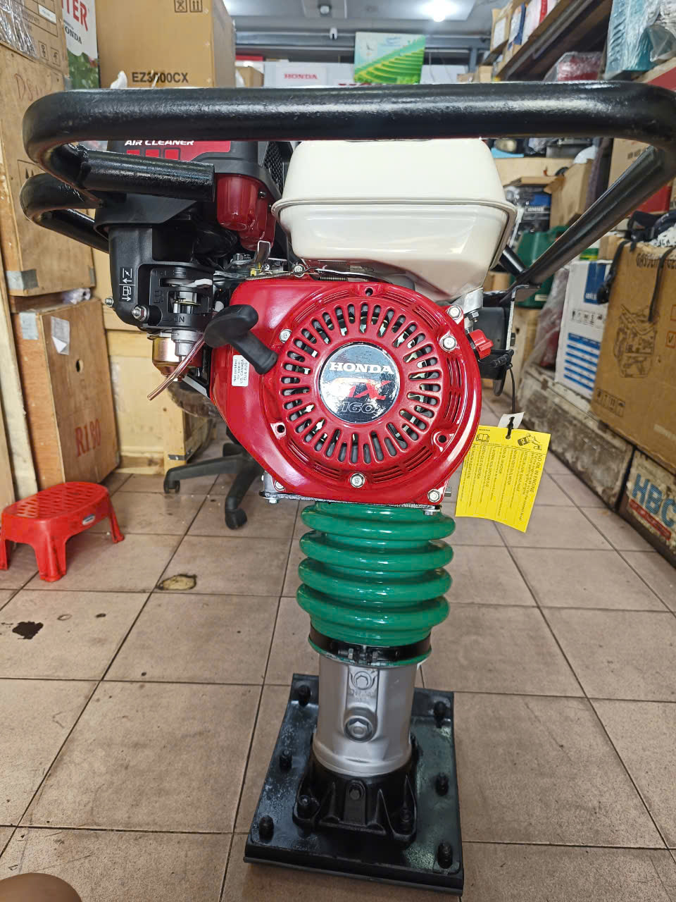 Máy đầm cóc Honda GX160, Đầm Mikasa