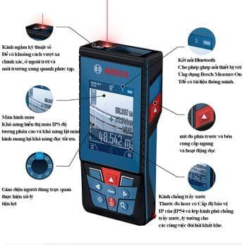 Máy đo khoảng cách 100m Bosch GLM 100-25 C (0601072YK0) 5 Máy đo khoảng cách 100m Bosch GLM 100-25 C (0601072YK0) - Ảnh 5