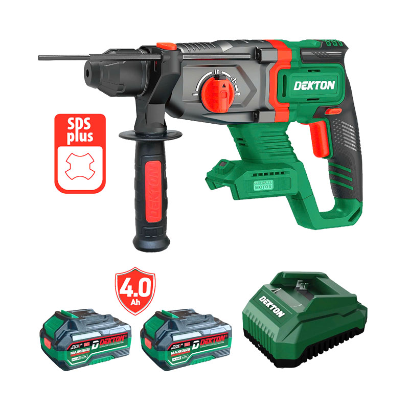 Máy khoan bê tông dùng Pin 21V Dekton M21-RH2603C (2 Pin 4.0Ah & 1 Sạc) 5 may khoan be tong dung pin 21v dekton m21 rh2603c 2 pin 50ah 1 sac 1743137977