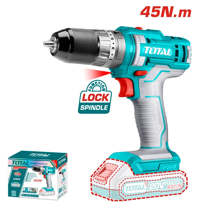 Máy khoan búa dùng pin Total TIDLI201455 20V (không kèm pin sạc) 5 may khoan bua dung pin total tidli201455 20v khong kem pin sac 1719550132