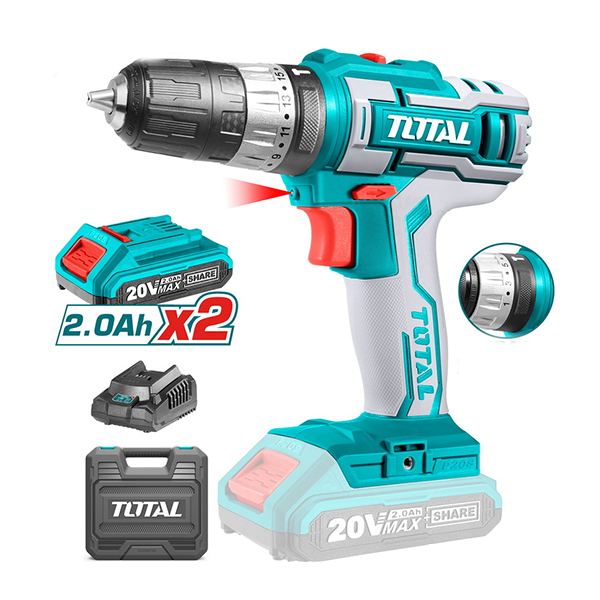 Máy khoan động lực dùng pin 20V Total TIDLI200215